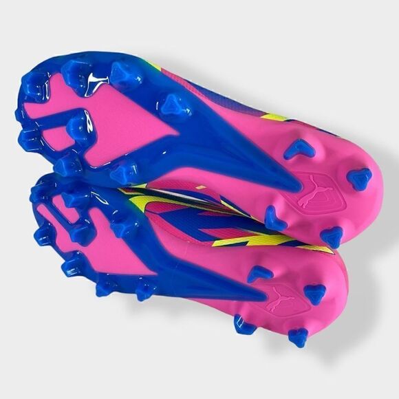 Puma Ultra Match Energy Soccer Cleats FG/MG Pink Blue Mens size 7 107543-01 New - Picture 7 of 8